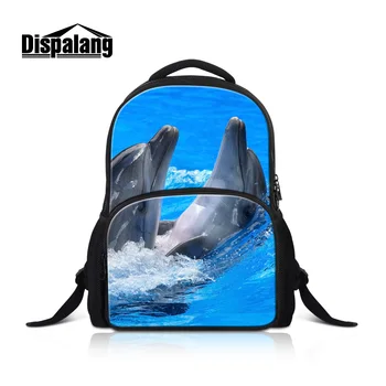 

Dispalang Dolphin Backpacks For College Women Travel Rucksack 17 Inch Canvas Schoolbags For Students Animal Bookbags Pack Rugtas