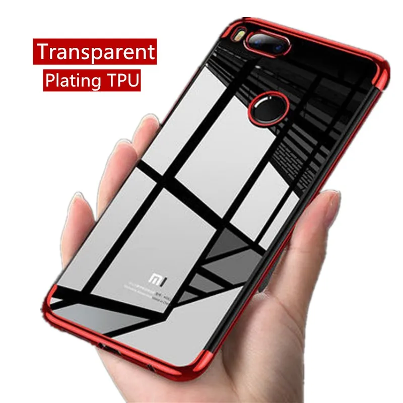 

ZEALLION For Xiaomi Mi5X 6X 7 Mix 2 Redmi 4A 4X 5A 5 Plus Note 4X S2 Plating Transparent Case Silicone Clear TPU Soft Back Cover