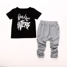 Fashion Kids Baby Boys Short Sleeve Tops T shirt Pants Summer Outfits Clothes Kid Boy Costumes