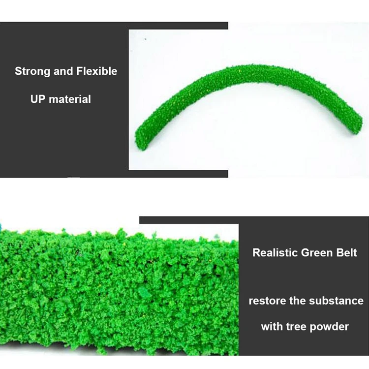 40X1x2 см модель садовый зеленый пояс песок стол газон Материал Моделирование кустарник изолирующий ремень, цветок ремень для кровати