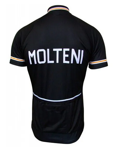 MOLTENI ARCORE классический, в ретро стиле Мужская велосипедная Джерси с коротким рукавом велосипедная одежда с нагрудником шорты быстросохнущая Ropa Ciclismo