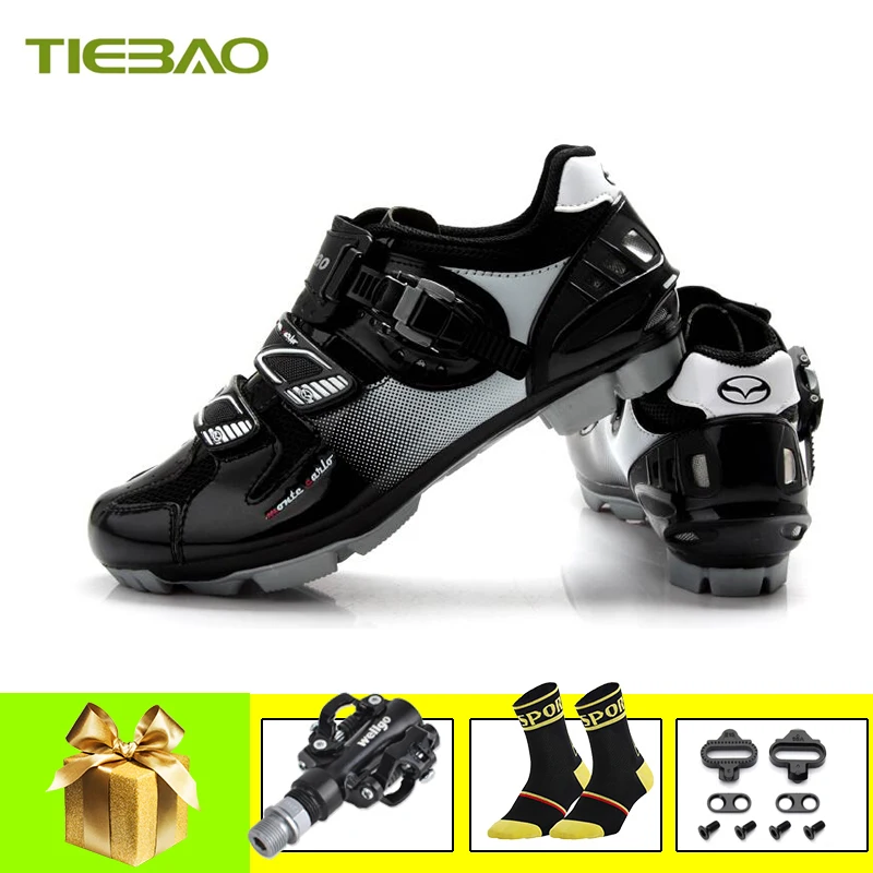 

Tiebao Cycling Shoes sapatilha ciclismo mtb men women Self-locking Bike Sneakers pedales mountain bike Ride MTB Bicycle Shoes