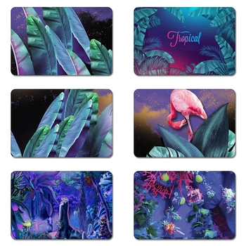 

Flamingo Green Leaves Anime Cool Designs Nature Rubber Table Mouse Pad Laptop Computer Enclosure Mousepad Mat