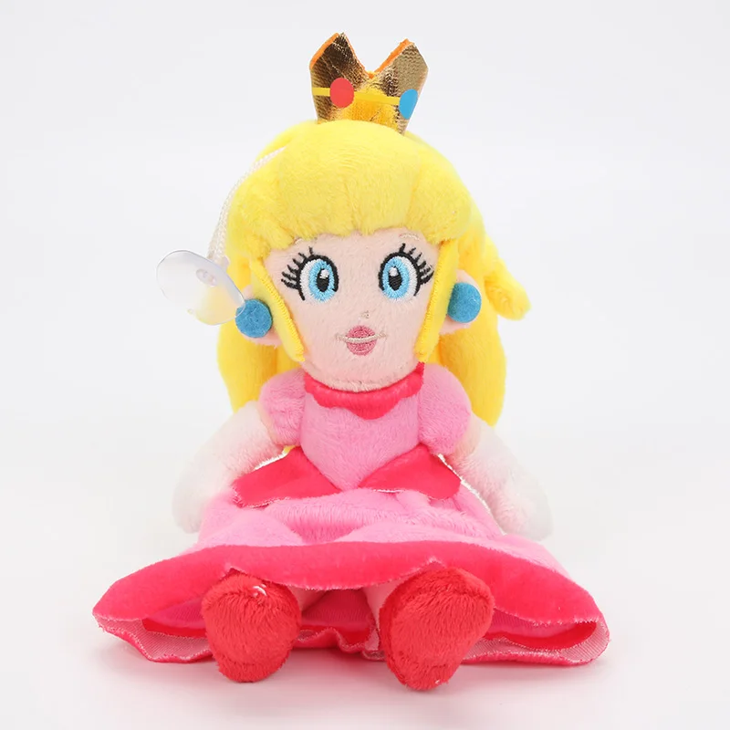 Игра 25 см Super Mario Bros Luigi Йоши, мягкая плюшевая игрушка фигурка Косплей Runing Yoshi животные куклы игрушки peluches bebe - Цвет: pink princess