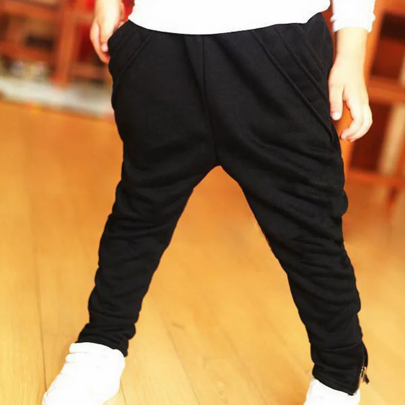 Boys Casual Pants Children Fashion Zipper Harlan Pants Kids/Baby Spring/Autumn Cotton Clothes