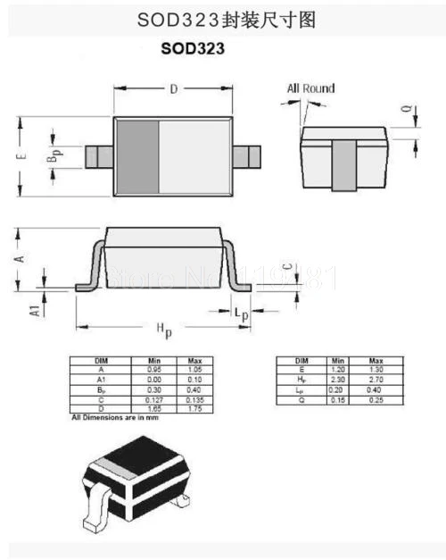 

BB833 SOD-323 variable capacitance diode spot--XGZD2