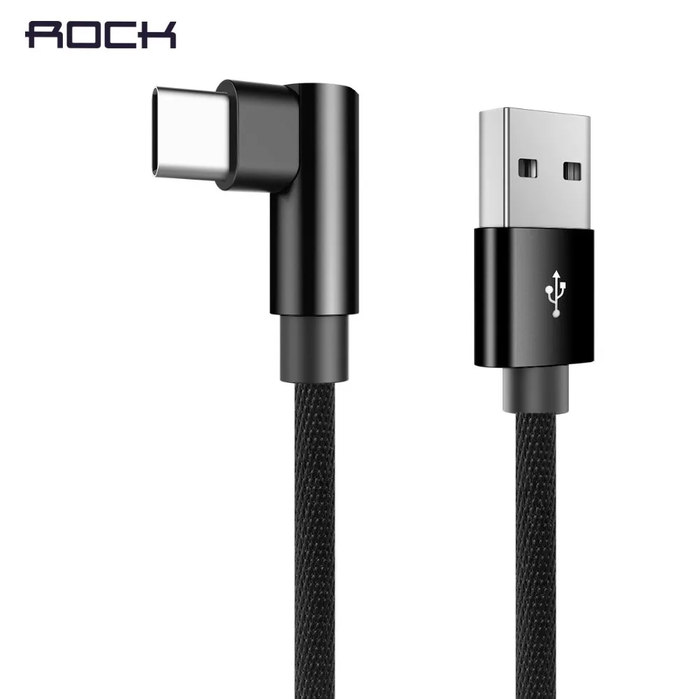 ROCK L Форма usb type C кабель зарядного устройства для Galaxy Note 8 S8 Plus Xiaomi 6 Mi5 huawei P10 P9