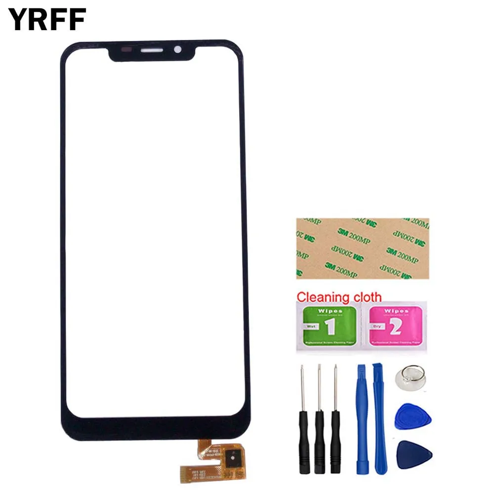 

6.18'' Phone Touch Screen Panel For Oukitel C12 / C12 Pro Touch Screen Digitizer Sensor Panel Replacement Tools 3M Glue Wipes