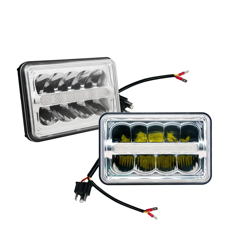 

Auto Parts LED Square headlight 4 x 6'' led headlight high low beam DRL for Truck Offroad led lights