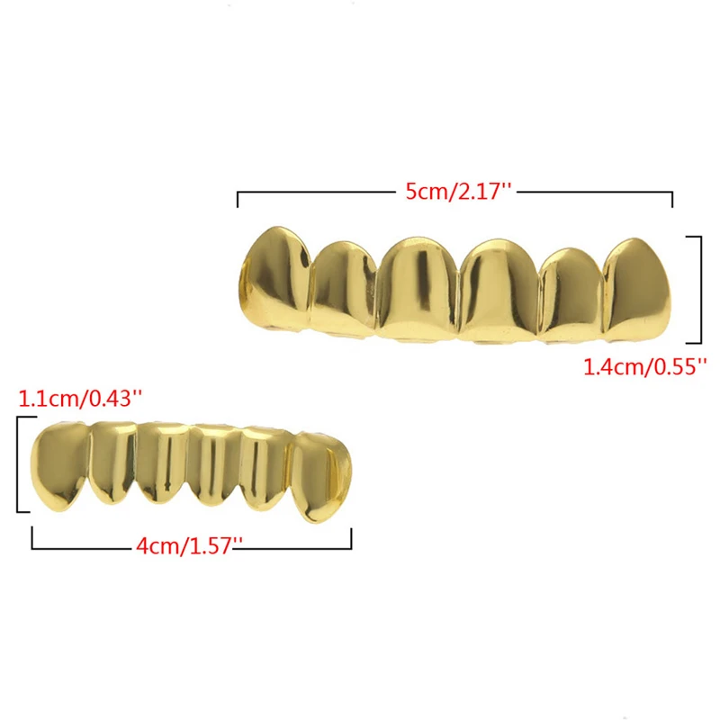 1 шт. Золотой посеребренный верхний нижний вампирские зубы протектор хип-хоп ЗУБЫ грили Крышка для Хэллоуина рождественской вечеринки