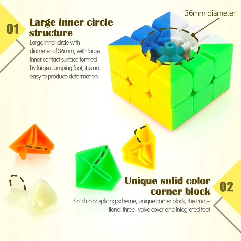 Neo Cube 3x3x3 Кубик Рубика для профессионалов скоростные кубики 3x3 Пазлы 3 на 3 скоростные Кубики Игрушки для детей