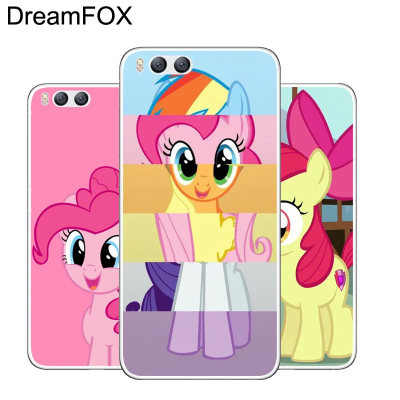 

DREAMFOX L437 Little Pony Rainbow Soft TPU Silicone Case Cover For Xiaomi Mi Note 2 3 4 5 6 8 SE M5 4C 4S 5C 5S 5X 6X A1 Plus