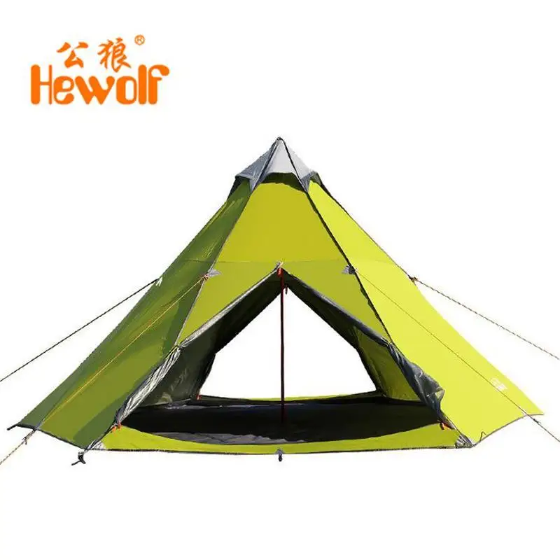 

Hewolf Large Camping Tent Outdoor 6 - 8 Person Air Beach Yurts Tents Rainproof Aluminum Alloy Windproof Waterproof Hiking Tent