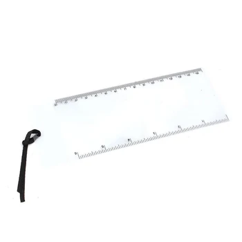 

HOT-6 Pcs Bookmark Ruler Magnifier Fresnel Lens 3x Magnifying Sheet Clear