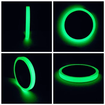 

Luminous Tape Self-adhesive Warning Night Vision Tapes Glow In Dark Safety Sticker For Home Decoration 1.5cm*1m