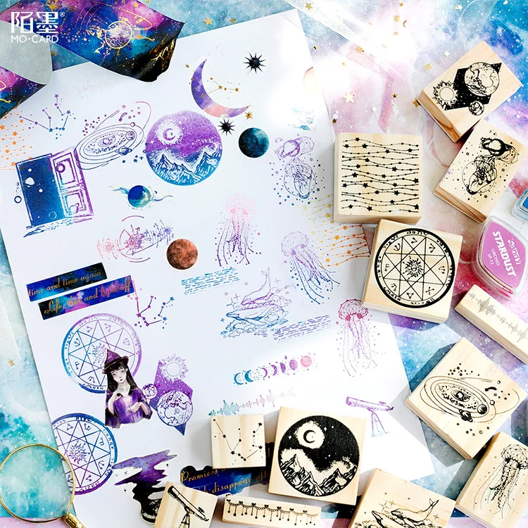 

Mohamm Planner Stamps for DIY Scrapbooking Card Making Kids Decoration Supplies