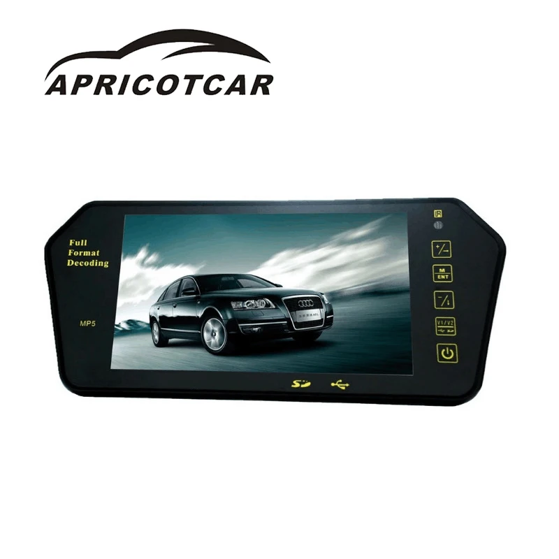 

2017 New 7 Inch Car Rearview Mirror High Definition Bluetooth MP5 Display Hexagonal Diamond Rearview Mirror Bluetooth Monitor