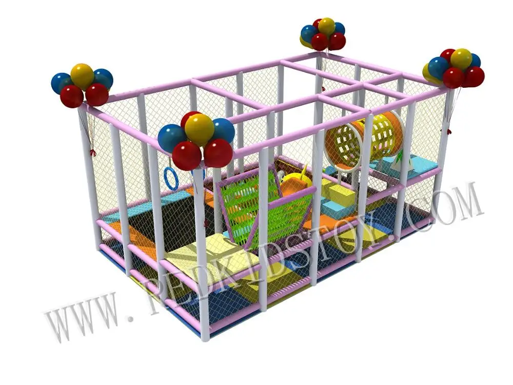 

CE Approved Cost-effective Small Indoor Playground With Pool Pit and Trampoline HZ-9619