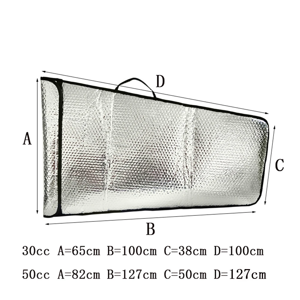 1 шт Серебряная 50x82x127 см защитная сумка крылья 50CC для неподвижного крыла RC бензиновый двигатель самолет