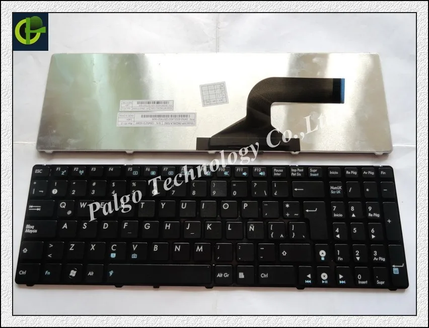 Испанская клавиатура для Asus K53E X52 X52F X52J X52N X52JR X55 X55A X55C X55U K73 K73B K73E K73S NJ2 черная латынь
