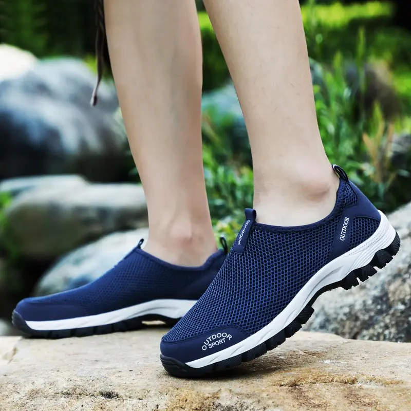 Летняя уличная спортивная обувь для мужчин; спортивная обувь; мужские кроссовки; цвет синий; zapatillas hombre Deportiva Krasovki; прогулочная B-200