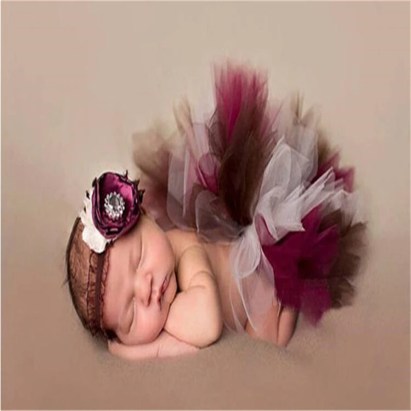 foto de bebe com saia de tule