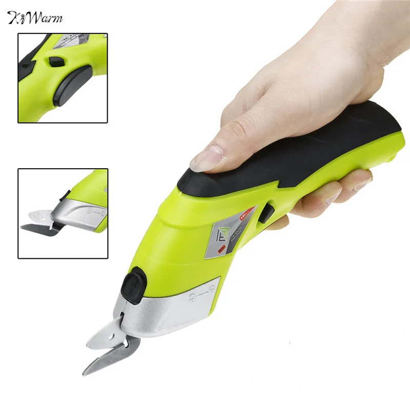 

KIWARM Multipurpose 110V-220V Electric Scissors Fabric Leather Cloth Cutting Cordless Chargeable Fabric Sewing Handheld Scissors