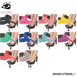 

20 pairs/lot Adjustable Elastic Shoelaces / DIY Shoe Straps for High Heel Loose Shoes Accessories  3CM Free Shipping