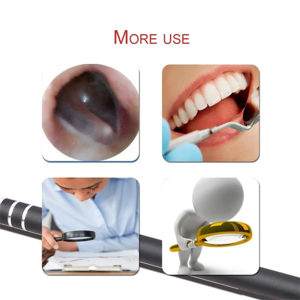 USB Ear Cleaning Endoscope HD визуальная Ушная ложка многофункциональная Ушная палочка с мини-камерой ушной Здоровье Очиститель ушной Воск Удаление