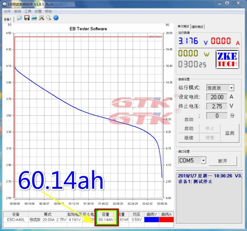 GTK 3,7 V 60Ah литий-ионный 3,7 V li-po аккумулятор 3C ток разряда для 12V 24V 36V RV Электрический мотоцикл Скутер Аккумулятор