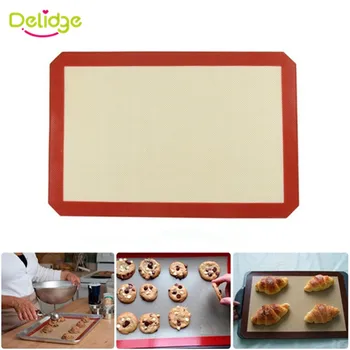

Delidge 1pc Large Size 42*29.6cm Non-Stick Silicone Baking Mat For Cake Cookie Baking Liner Cooking Kitchen Accessories