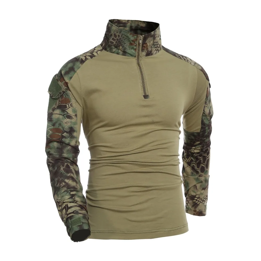 Новая Униформа Мультикам Военная футболка с длинным рукавом для мужчин камуфляжная армейская рубашка страйкбол Пейнтбол Туризм тактическая рубашка