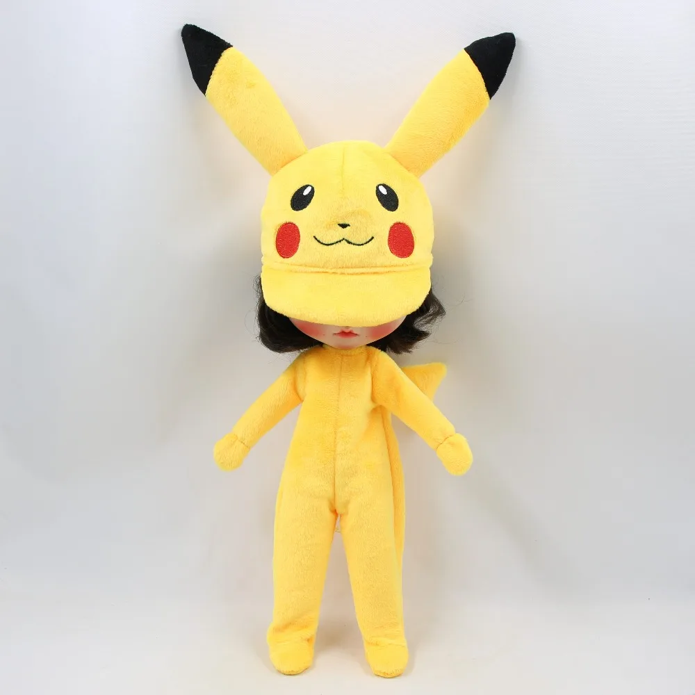 Neo Blythe Doll Pikachu Dress With Hat 3