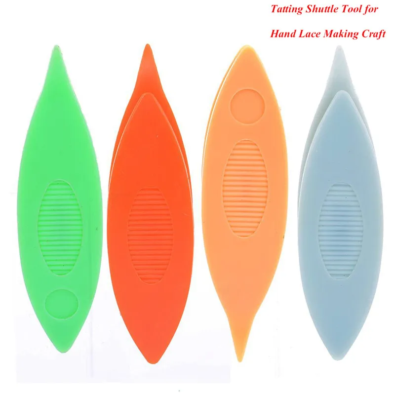

2Pcs/Set Plastic Tatting Shuttle Tool for Hand Lace Making DIY Craft Tatting Sewing Accessories Supplies