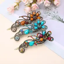 1 шт. заколки для волос в стиле ретро Дворцовая подвеска весенние заколки на голову украшения женские аксессуары для волос стразы декоративные заколки для волос