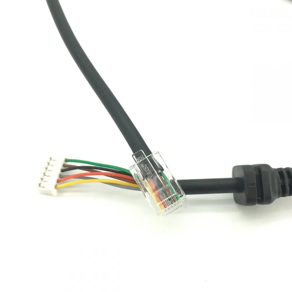 Черный сменные микрофоны Mic кабель провод для Yaesu MH-48A6J М-7800 м-8800 М-8900 FT-7100M FT-2800M FT-8900R