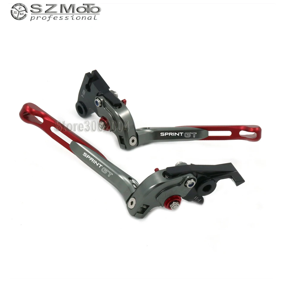 For TRIUMPH SPRINT GT SPRINTGT 2011-2013 2012Aluminum Motorcycle Folding Extendable Adjustable Brakes Clutch Levers With LOGO | Автомобили