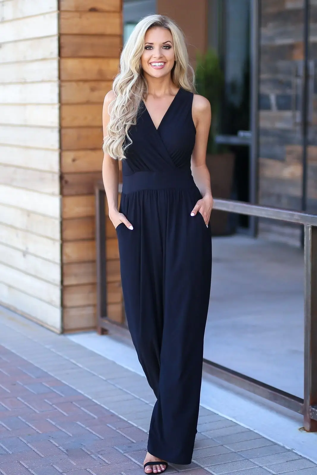 Women Playsuit Party Jumpsuit Long Trousers Pants Clubwear Summer Deep