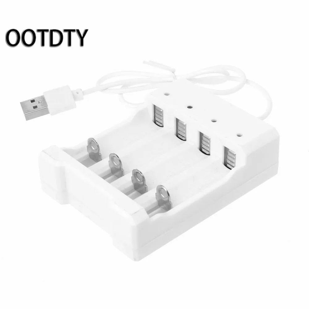 1pc 1.2V Universal 4 Slot AA//AAA Rechargeable Battery Charger Adapter USB Plug