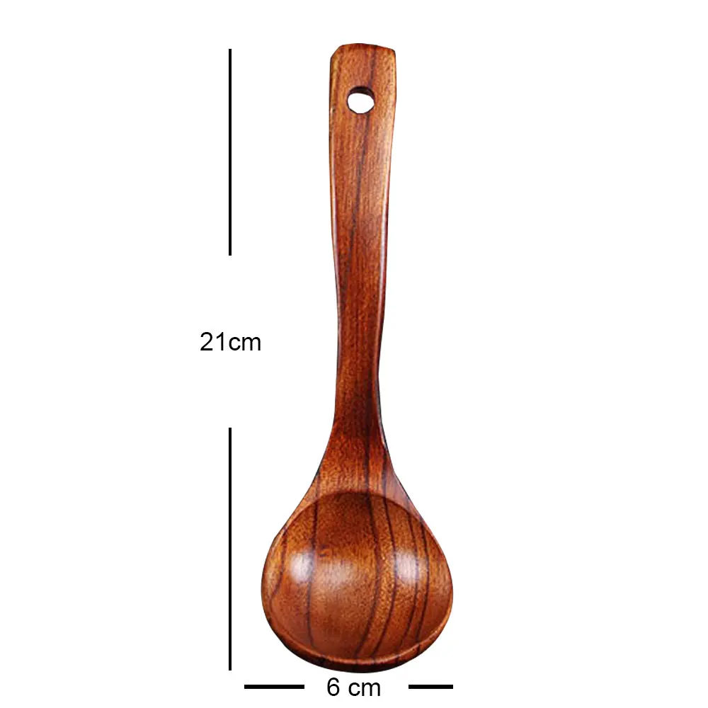 Japanese Style Kitchen Cooking Wooden Wood Soup Spoon Healthy Wood