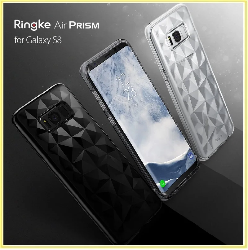 imágenes para Para samsung galaxy s8/s8 más caso origianl ringke aire prisma 3d diseño de la pirámide cubierta para galaxy s8 libre dentro de 24 horas imágenes para Para samsung galaxy s8/s8 más caso origianl ringke aire prisma 3d diseño de la pirámide cubierta para galaxy s8 libre dentro de 24 horas