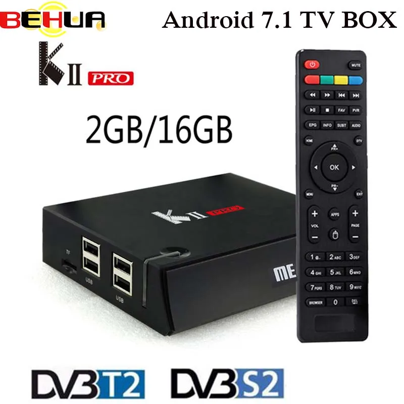 

DVB T2+S2 KII Pro Android TV Box Amlogic S905 Quad-core Bluetooth 4.0 2GB/16GB 2.4G/5G Dual Wifi 4K Smart Media Player KIIPro