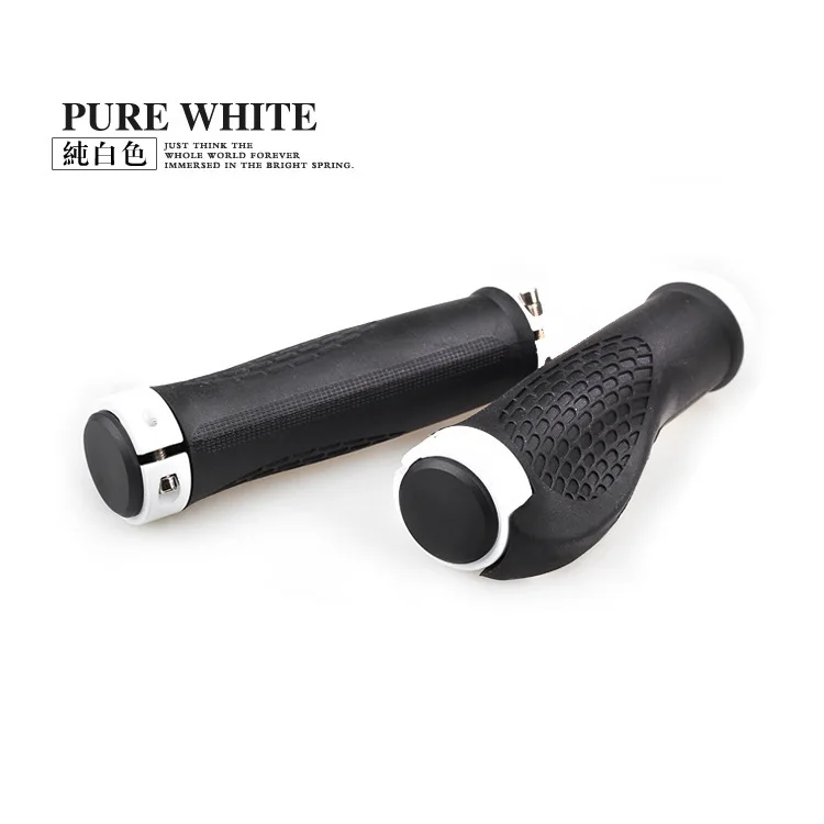 

1 Pair Bicycle Bike Cycling Lock On Both Sides Of The Ergonomic Sets Meatball Rubber Soft Handle Bar Grips Accessories
