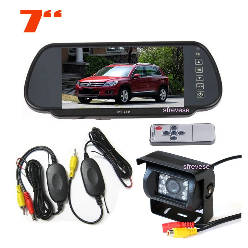 2.4 G Wireless Rear View Camera Night Vision CMOS Backup Reverse Parking Car Kit