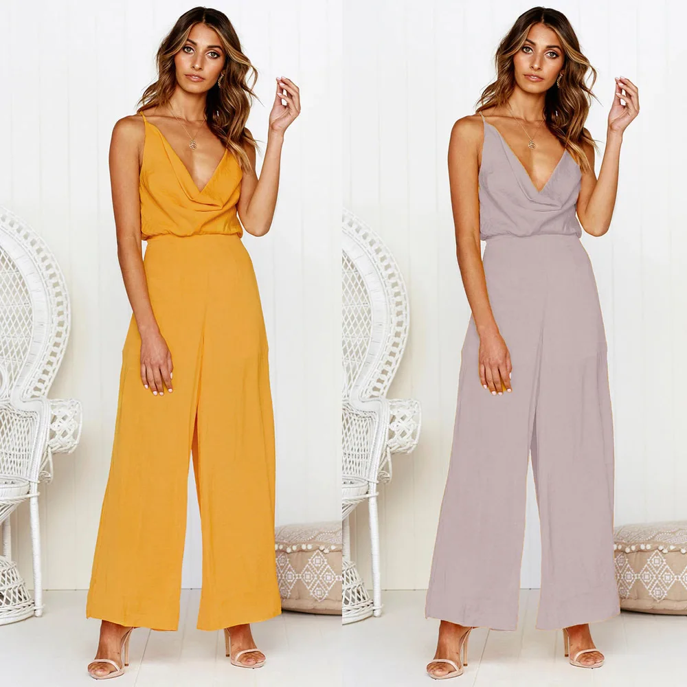 Body Feminino Polyester Spandex Boot Cut Solid Broadcloth Time-limited New Catsuit Vadim Bodysuit Women Women's Jumpsuit 