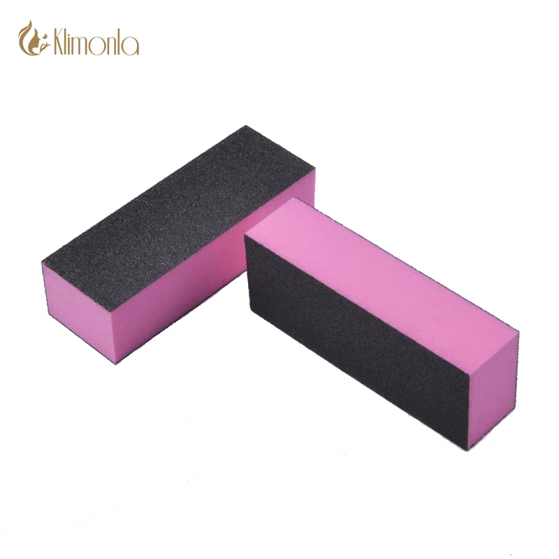 2 pcs/set Black Nail Art UV Gel Polishing Buffing Sanding Sponge Buffer