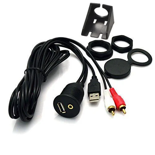 Автомобильное крепление для приборной панели USB/Aux RCA аксессуар Удлинительный