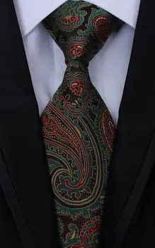 

SKng New Design Paisley Jacquard Woven Silk Mens Ties Neck Tie 8cm Ties for Men Formal Wear Business Wedding Party Gravatas