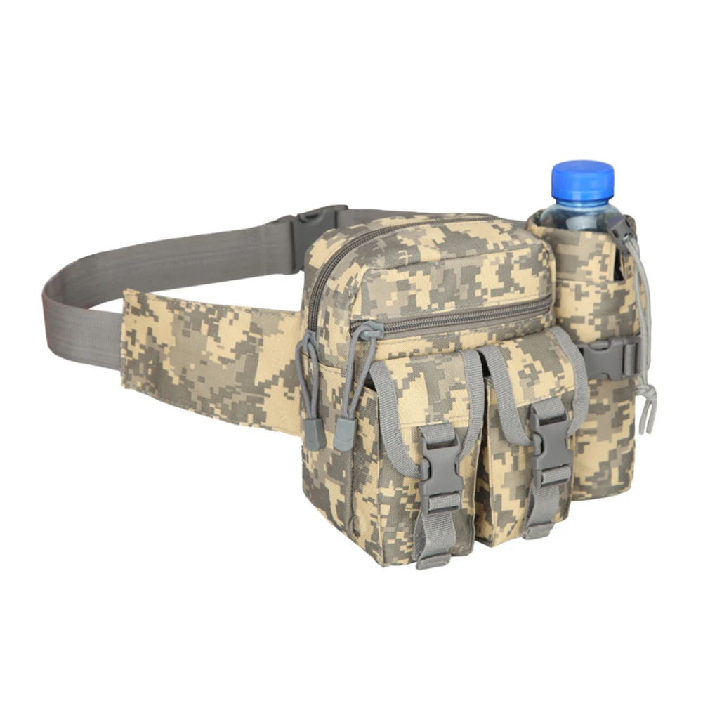 

Military Tactical Waist Bag Men Travel Fanny Pack Nylon Belt Bag Hiking Climbing Bum Bag with Water Bottle Pouch High Quality
