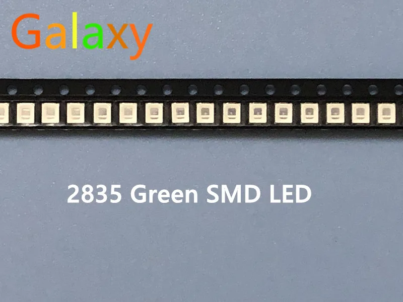 100 шт./лот SMD LED 2835 зеленый 0 2 Вт высокая яркость светоизлучающие диоды Чип